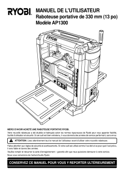 Ryobi AP1300 Manuel utilisateur