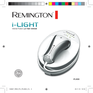Manuel du propriétaire | Remington IPL 4000 Manuel utilisateur | Fixfr