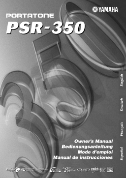 Yamaha PSR-350 Manuel utilisateur