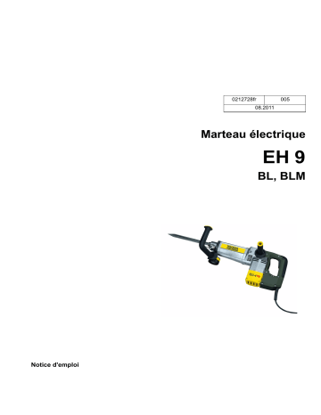 EH 9 BL/230 | EH 9 BLM/115 | EH 9 BLM/230 | Wacker Neuson EH 9 BL/115 Electric Breaker Manuel utilisateur | Fixfr