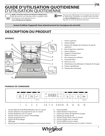 Mode d'emploi | Whirlpool WFO 3T133 P 6.5 X Manuel utilisateur | Fixfr