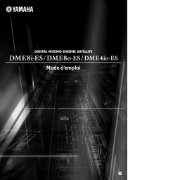 Yamaha DME8o-ES Manuel utilisateur