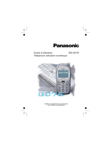 Manuel du propriétaire | Panasonic GD76 Manuel utilisateur | Fixfr