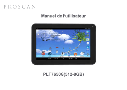 ProScan PLT 7650-G Manuel utilisateur