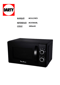 Moulinex MO20MSBLMO20MSWHMO20MS Manuel utilisateur