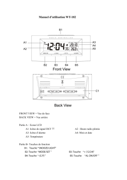 La Crosse Technology WT182 Manuel utilisateur