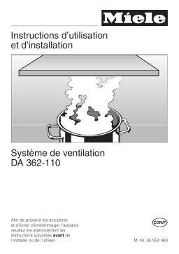 Miele DA362-110 SYSTEME DE VENTILATION Manuel utilisateur