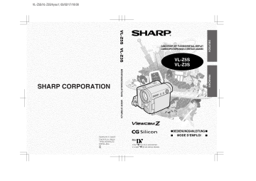 Manuel du propriétaire | Sharp VLZ3S Manuel utilisateur | Fixfr