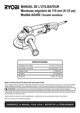 Ryobi AG450 Manuel utilisateur