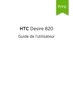 HTC Desire 820 Manuel utilisateur