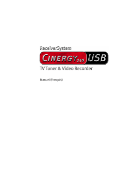 Terratec Cinergy250USB Manual Manuel utilisateur