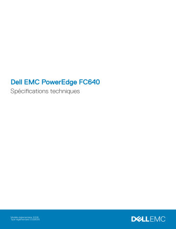 Dell PowerEdge FC640 server spécification | Fixfr