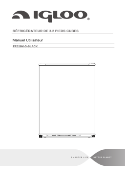 Igloo FR326M-D-BLACK 3.2 CU FT ERASER BOARD REFRIGERATOR Manuel utilisateur