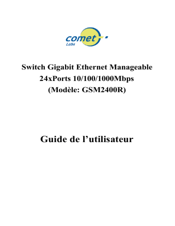 Manuel du propriétaire | Comet Labs GSM2400R Manuel utilisateur | Fixfr
