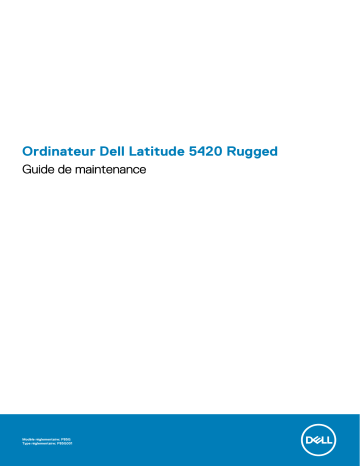 Dell Latitude 5420 Rugged laptop Manuel du propriétaire | Fixfr