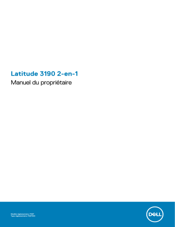 Dell Latitude 3190 2-in-1 laptop Manuel du propriétaire | Fixfr