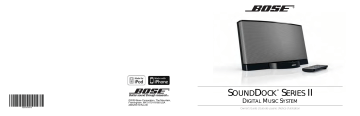 Manuel du propriétaire | Bose SoundDock Manuel utilisateur | Fixfr