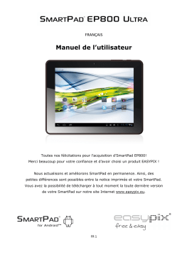 Easypix SmartPad EP800 Ultra Manuel utilisateur