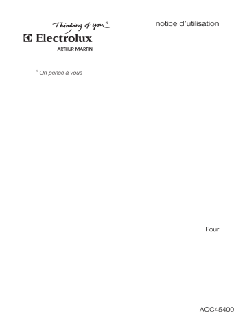 Manuel du propriétaire | ARTHUR MARTIN AOC45400W Manuel utilisateur | Fixfr