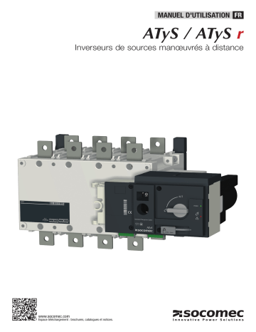 Mode d'emploi | Socomec ATyS r - ATyS d Operating instrustions | Fixfr