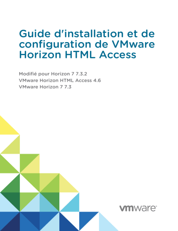 Mode d'emploi | VMware Horizon HTML Access 4.6 Manuel utilisateur | Fixfr