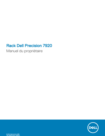 Dell Precision 7920 Rack workstation Manuel du propriétaire | Fixfr