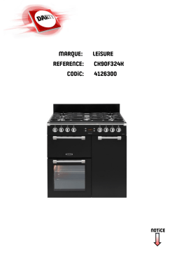 Leisure COOKMASTER 90 DUAL FUEL Manuel utilisateur