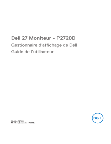 Dell P2720D electronics accessory Manuel utilisateur | Fixfr