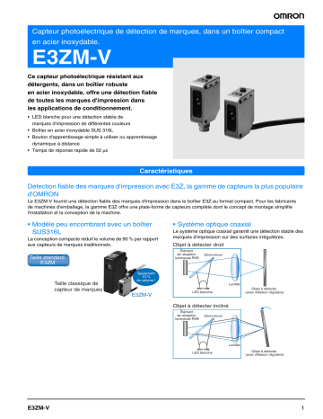 Manuel du propriétaire | Omron E3ZM-V Manuel utilisateur | Fixfr