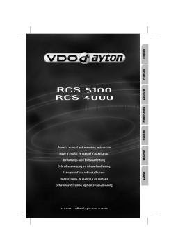 VDO Dayton RCS 4000 Manuel utilisateur