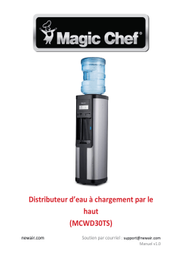 NewAir MCWD30TS Magic Chef Top Loading Water Dispenser, Hot and Cold Water  Manuel utilisateur