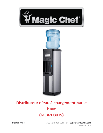 NewAir MCWD30TS Magic Chef Top Loading Water Dispenser, Hot and Cold Water  Manuel utilisateur | Fixfr