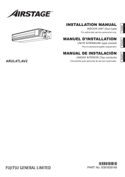 Fujitsu ARUL4TLAV2 Guide d'installation