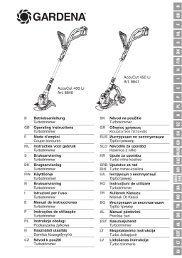 Gardena CUT 400LI Manuel utilisateur