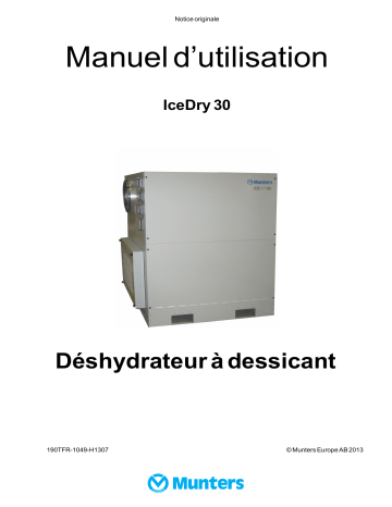 Munters IceDry 30 Manuel du propriétaire | Fixfr