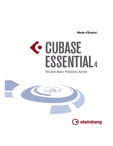 Steinberg Cubase Essential 4 Mode d'emploi | Fixfr