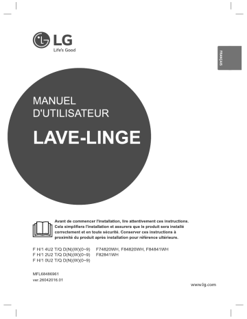 LG F84820WH Manuel du propriétaire | Fixfr