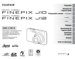Fujifilm FinePix J10 Mode d'emploi