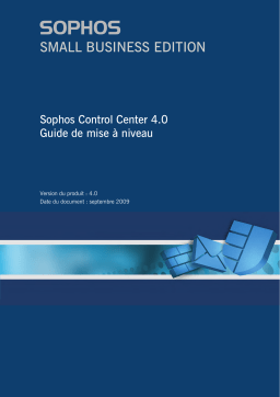 Sophos CONTROL CENTER 4.0 Manuel utilisateur