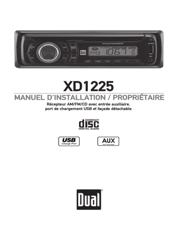 Manuel du propriétaire | Dual XD1225 Manuel utilisateur | Fixfr