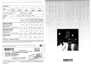 Manuel du propriétaire | Vedette 60DC2BB Manuel utilisateur | Fixfr