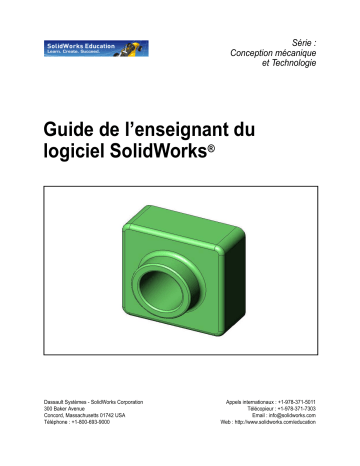 SolidWorks 2010 | Mode d'emploi | Dassault Systèmes SolidWorks 2011 Manuel utilisateur | Fixfr