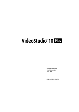 Ulead VIDEOSTUDIO 10 PLUS Manuel utilisateur