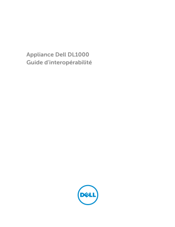 Mode d'emploi | Dell DL1000 storage Manuel utilisateur | Fixfr
