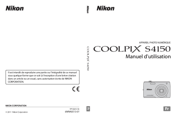 Mode d'emploi | Nikon COOLPIX S4150 Manuel utilisateur | Fixfr