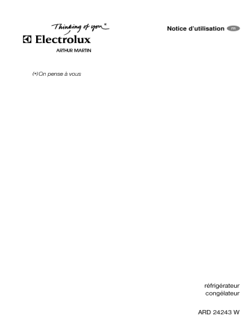Manuel du propriétaire | ARTHUR MARTIN ARD24243W Manuel utilisateur | Fixfr