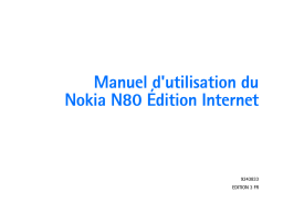 Microsoft N80 Edition Internet Manuel utilisateur