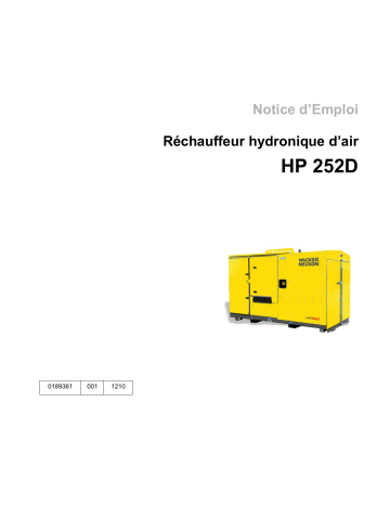 Wacker Neuson HP252 Hydronic Air Heater Manuel utilisateur | Fixfr