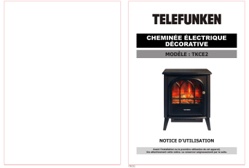 Manuel du propriétaire | Telefunken TKCE-2 Cheminée électrique Manuel utilisateur | Fixfr