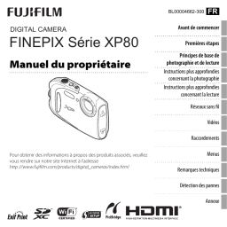 Fujifilm FinePix XP80 Manuel utilisateur